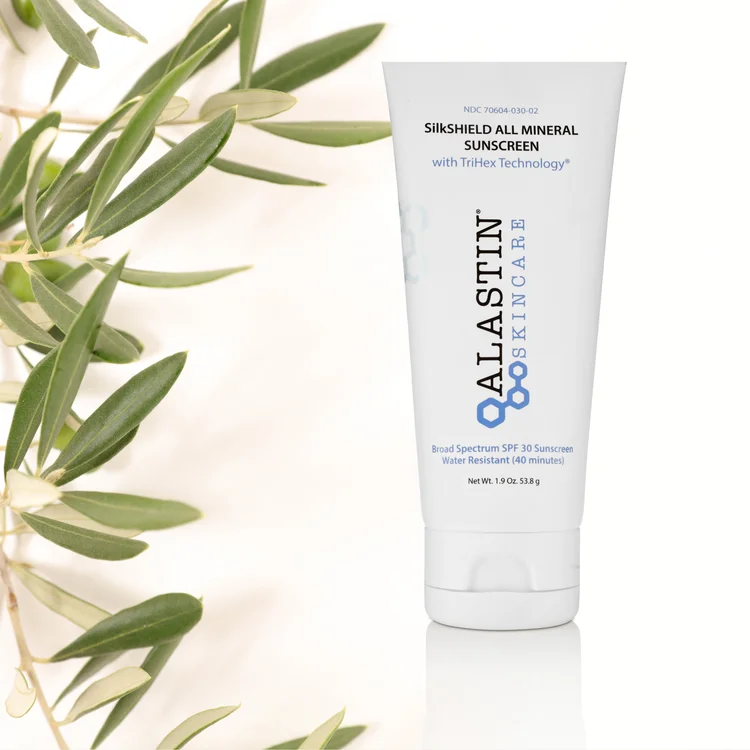 SilkShield All mineral Sunscreen SPF 30 with TriHex Technology in Ashburn, VA | Amy Aesthetics